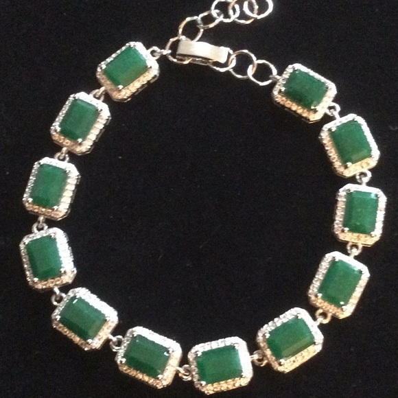 Atlanta Gem & Mineral Show Jewelry - Gorgeous Genuine Emerald Bracelet
